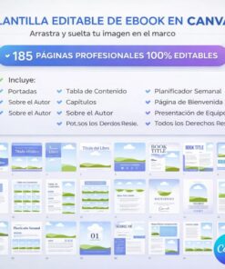 Plantilla editable de Canva para libros electrónicos